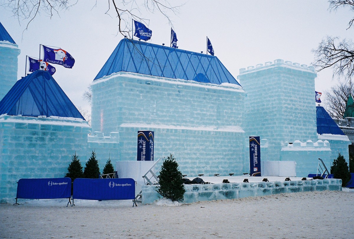 Ice Castle during the Winter Carnival 
