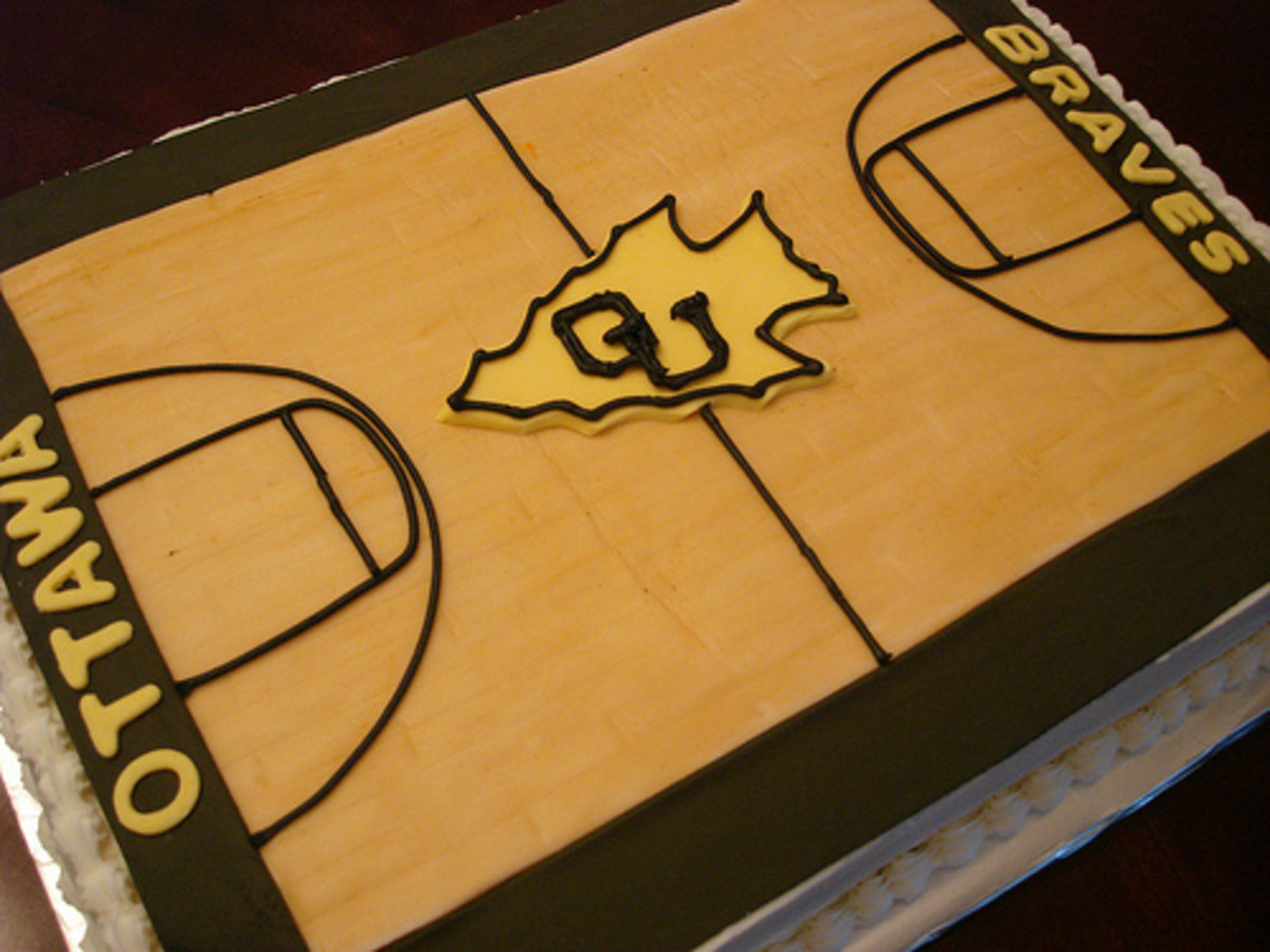 I am still wondering how she made the court look like wood.