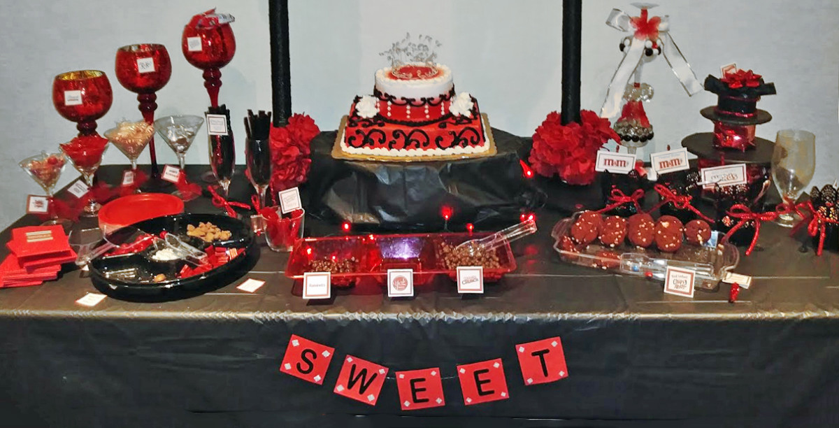 red-black-silver-sweet-16-birthday-party