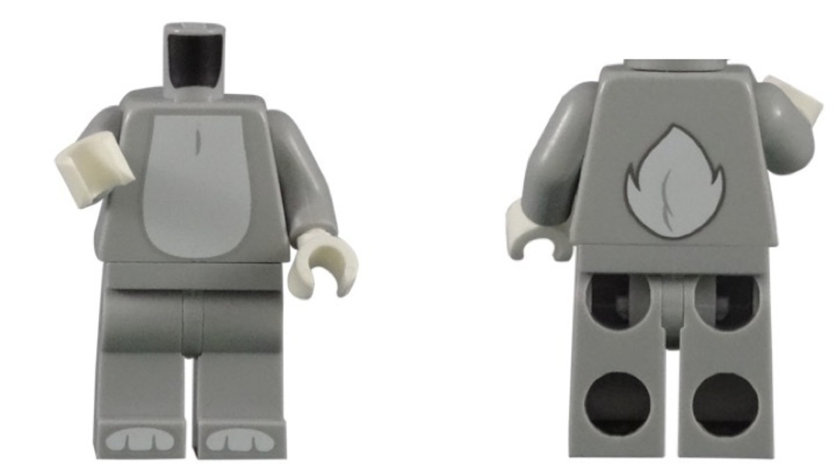 LEGO Bugs Bunny Minifigure 71030-2 Torso Piece 