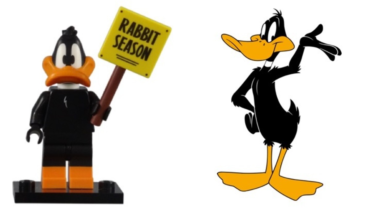 LEGO Daffy Duck Minifigure 71030-7 Comparison
