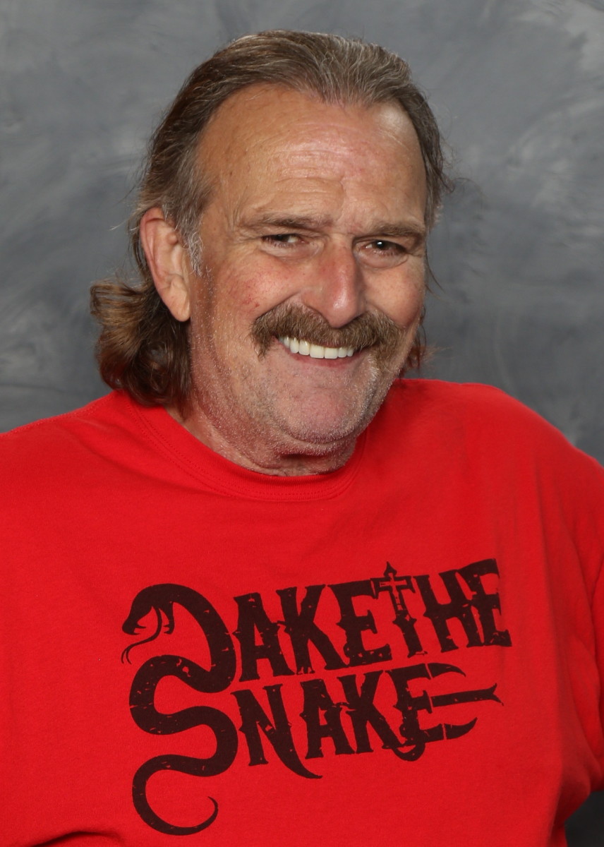Jake "The Snake" Roberts at Super Retrocon in 2017.