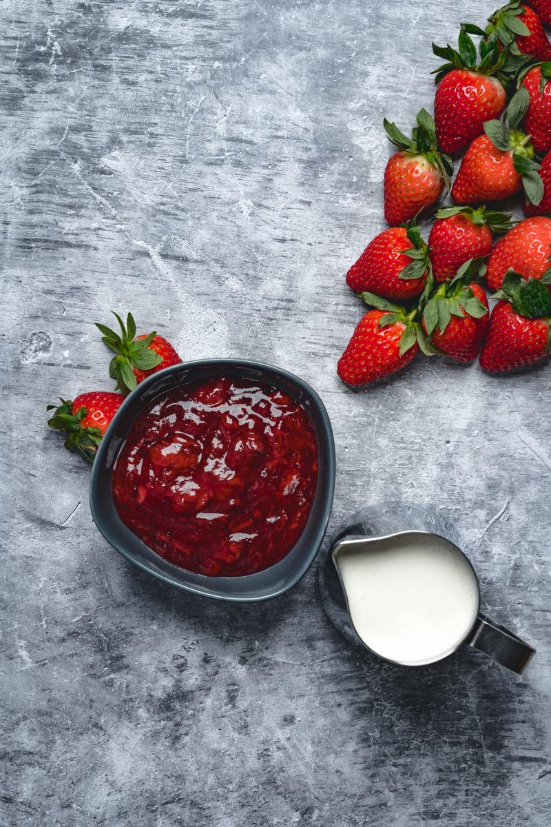 Frozen strawberry jam? I think yes. 