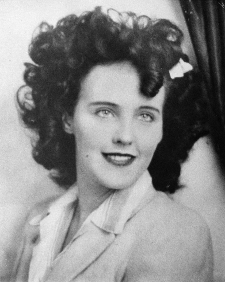 Photo of Elizabeth Short from a police bulletin produced by the Los Angeles Police Department on January 15, 1947, the day her body was discovered