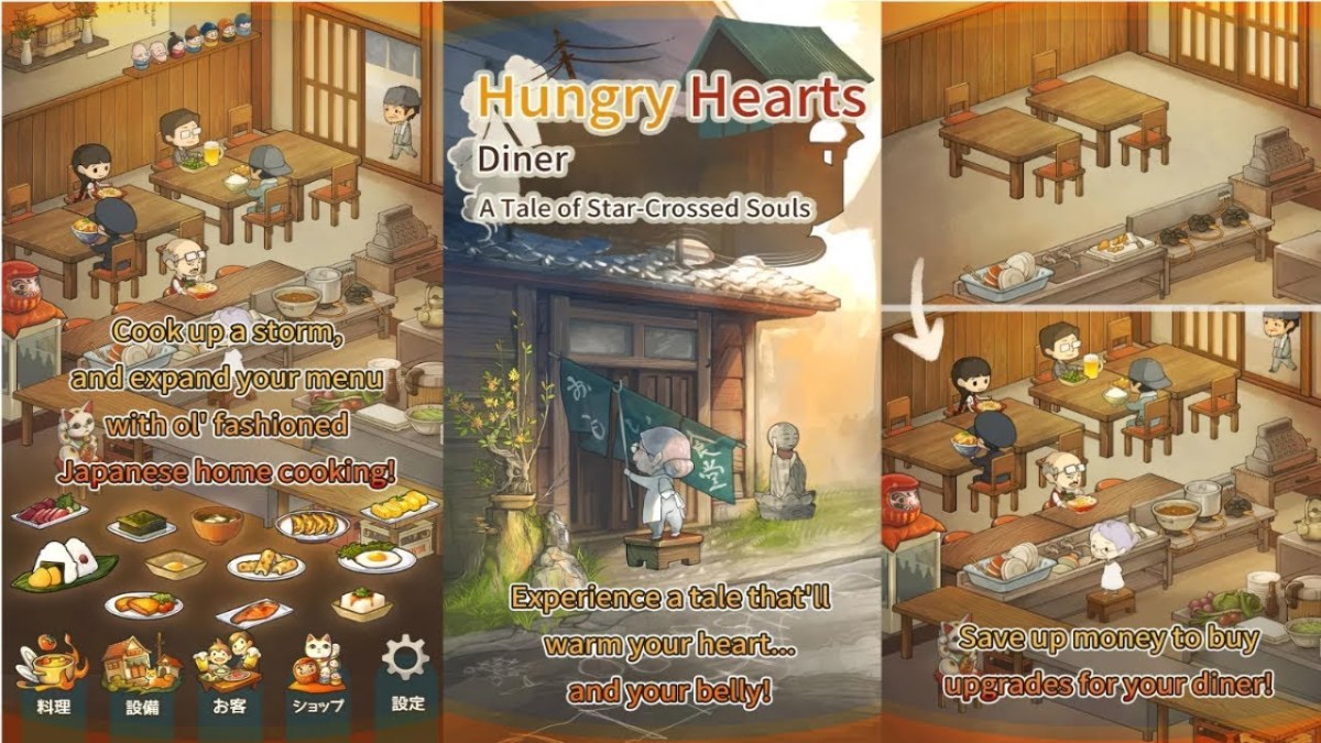 Hungry Hearts Diner is a restaurant sim with a sweet and captivating story!