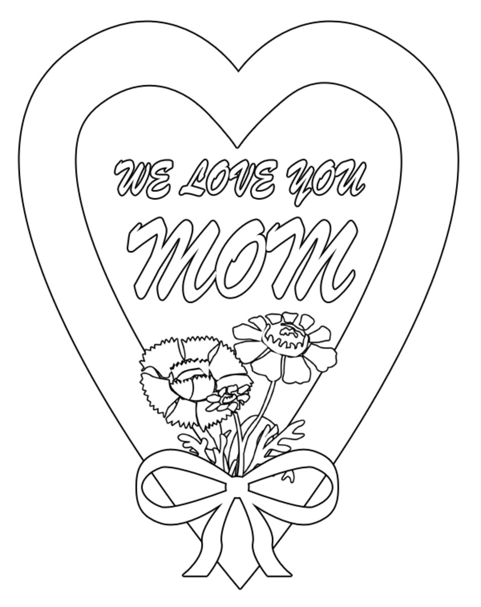 Mother's Day coloring sheet from us.