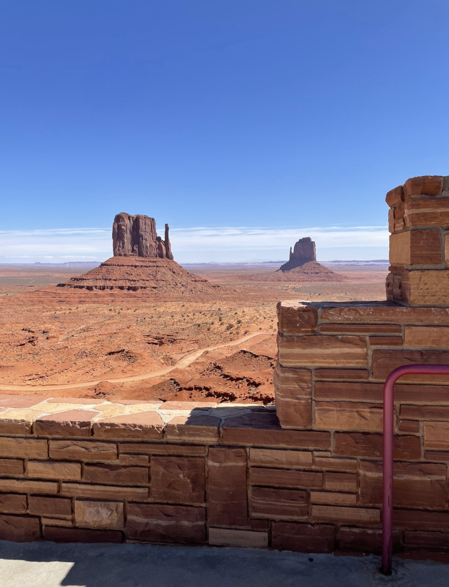 View from the Visitors Center at Monument Valley