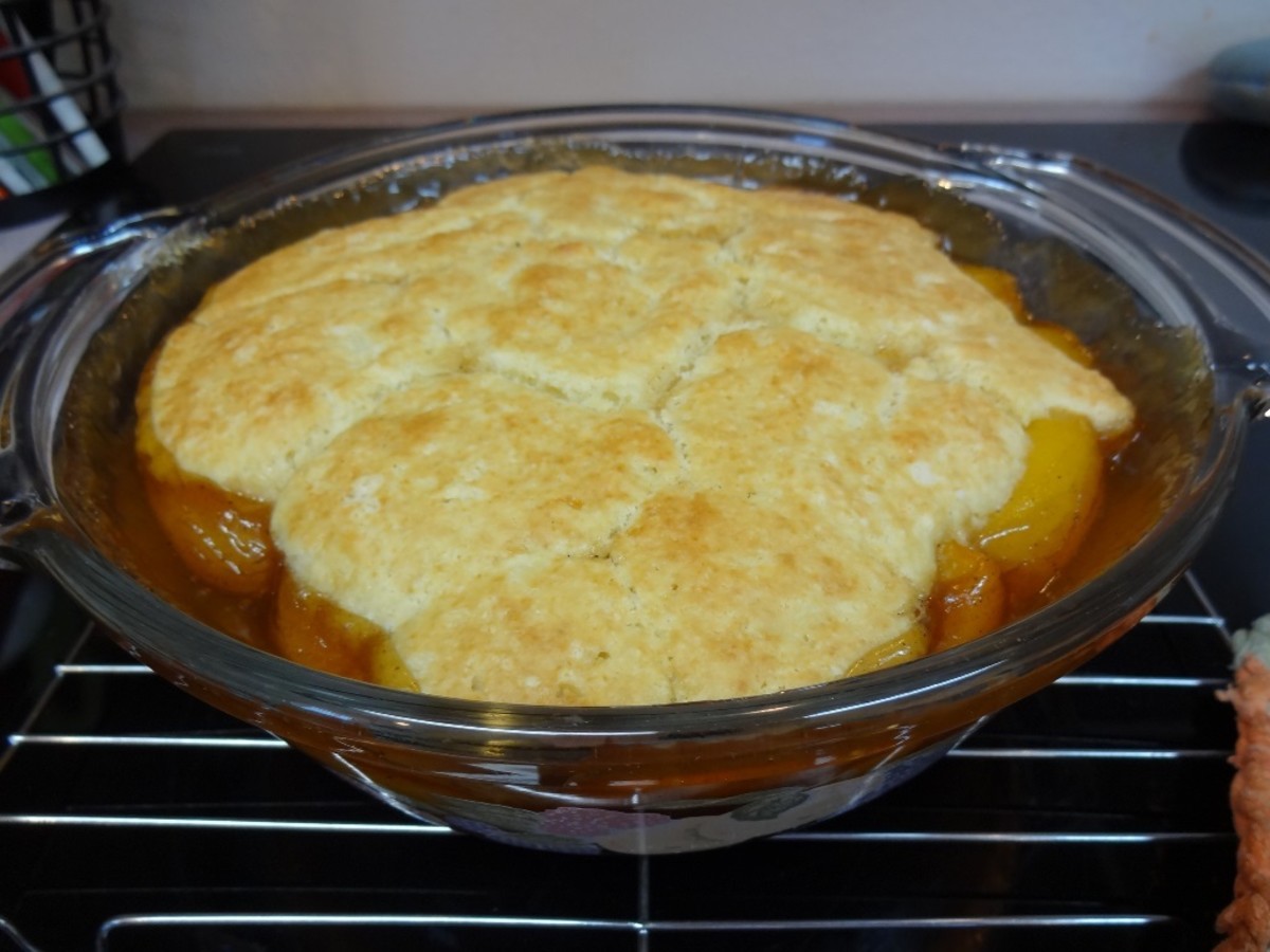 Allow the cobbler to cool for a few minutes before serving.