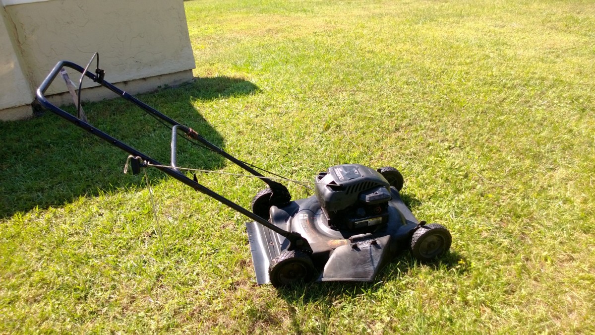 An old lawnmower...yay. photo by AMB