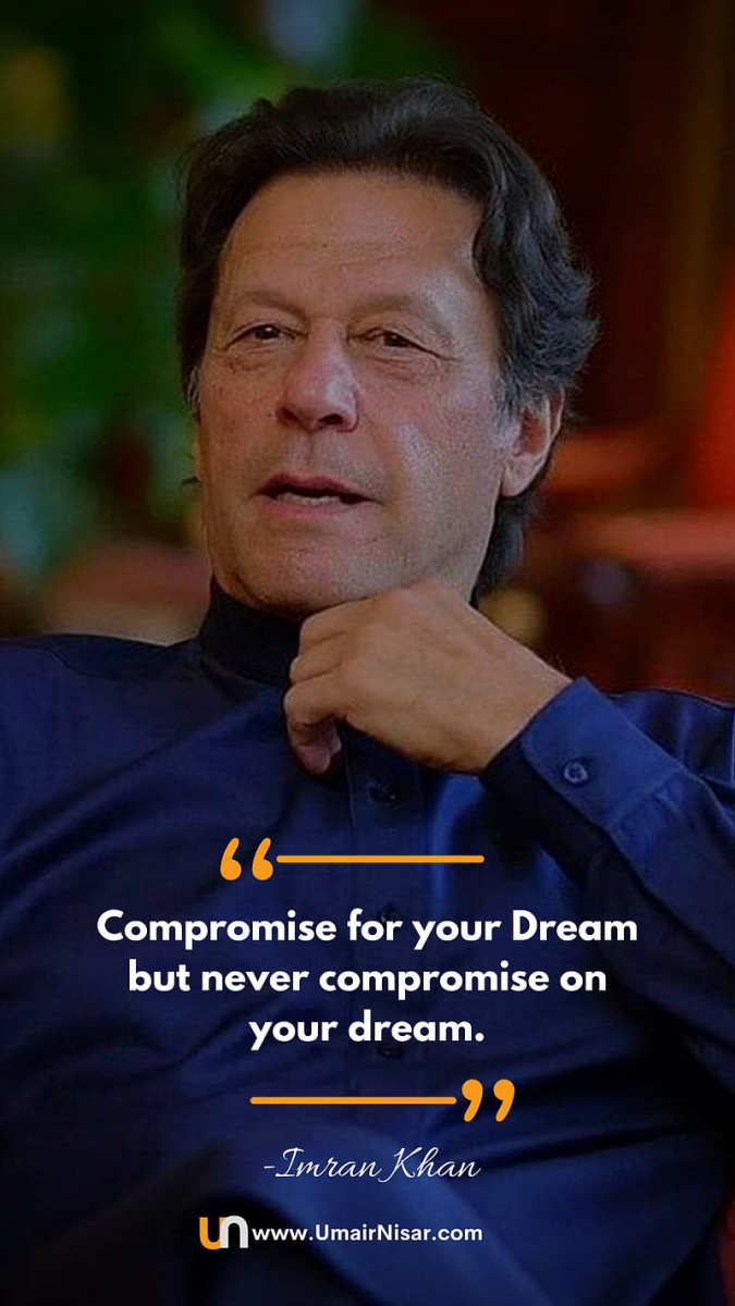 Imran Khan— the man of his words. 