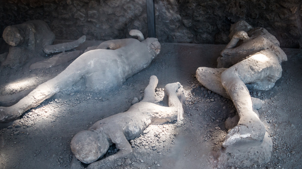 Victims covered in ash, Pompeii