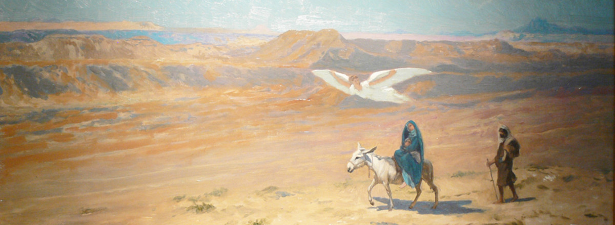 The Flight into Egypt by Jean-Léon Gérôme (1824 -1904)