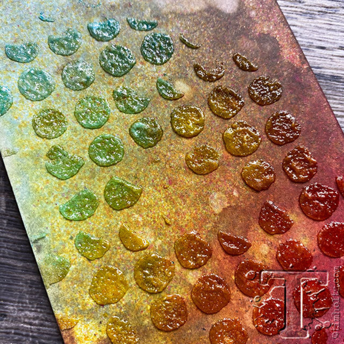 Embossing glaze is a perfect addition to any of your stencil techniques