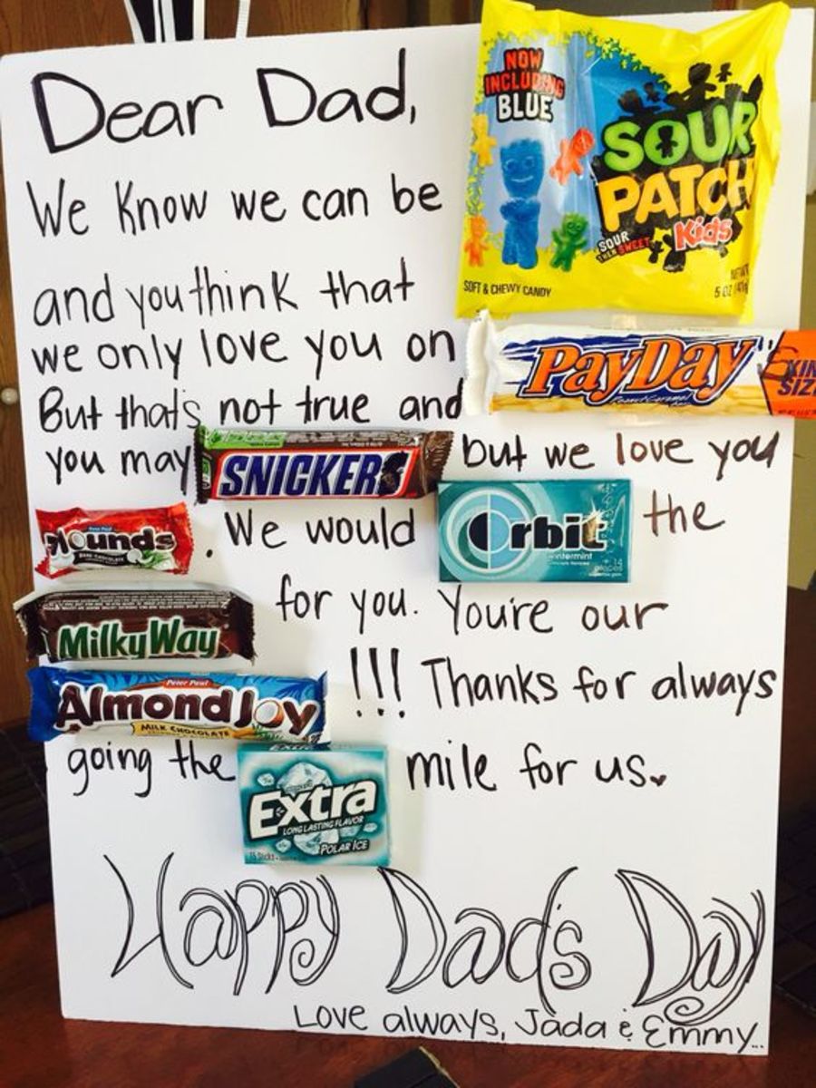 fathers day card ideas with candy