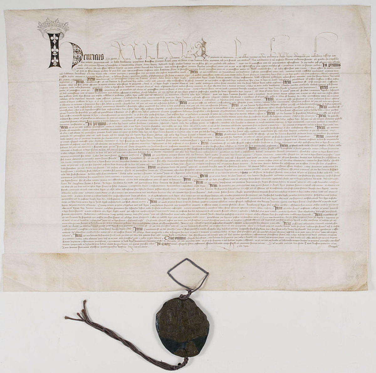 The ratified 1520 Treaty of Troyes.