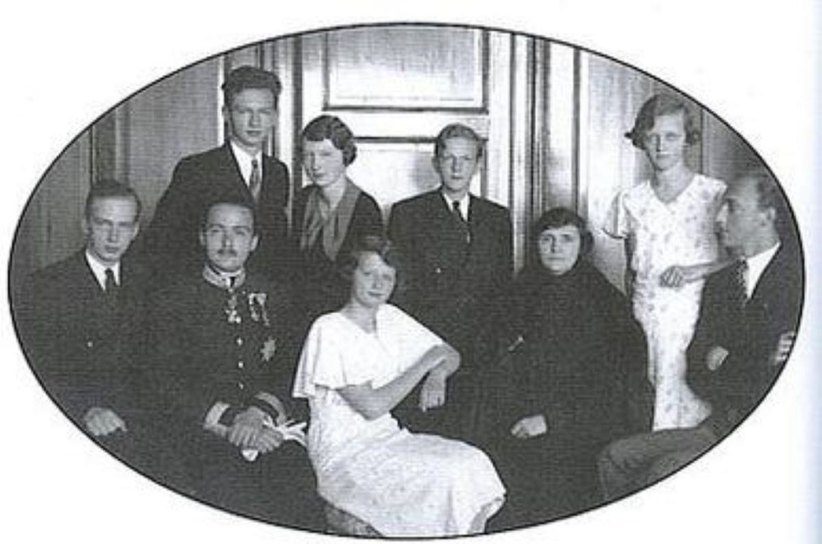 The Habsburg family in exile.