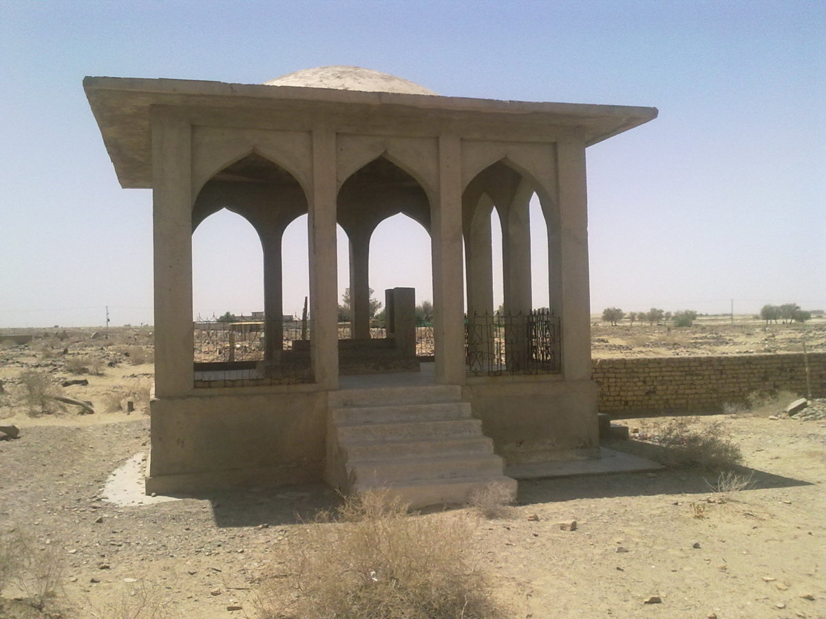 Final Resting place for Gol Khan Nasir in Nushki, Baluchistan, Pakistan.