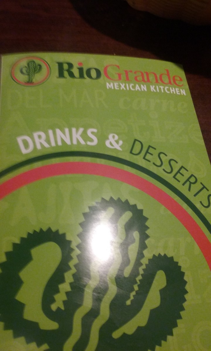 menu : Rio Grande Mexican Kitchen Restaurant : Restaurant Review