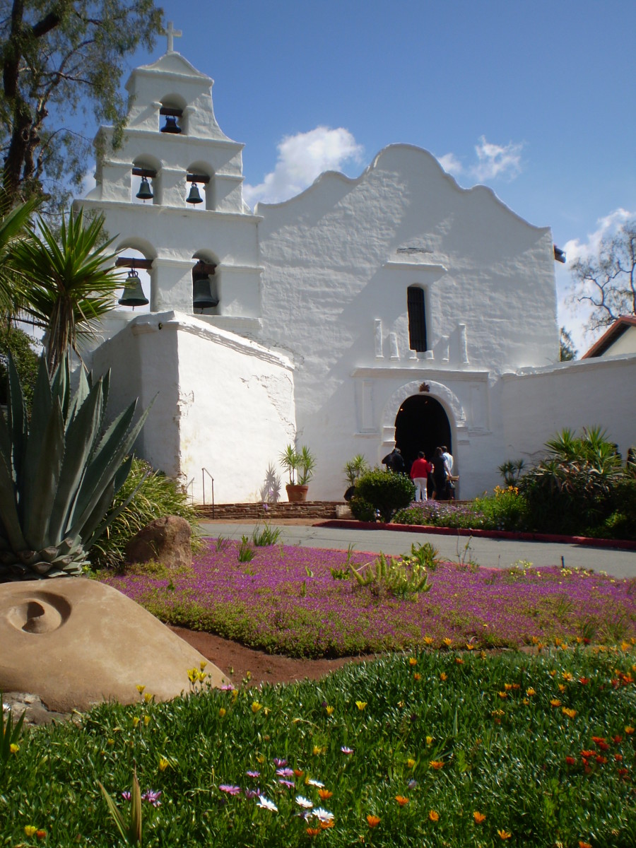 Mission San Diego de Alcala, the oldest of California's 21 missions, established in 1769.
