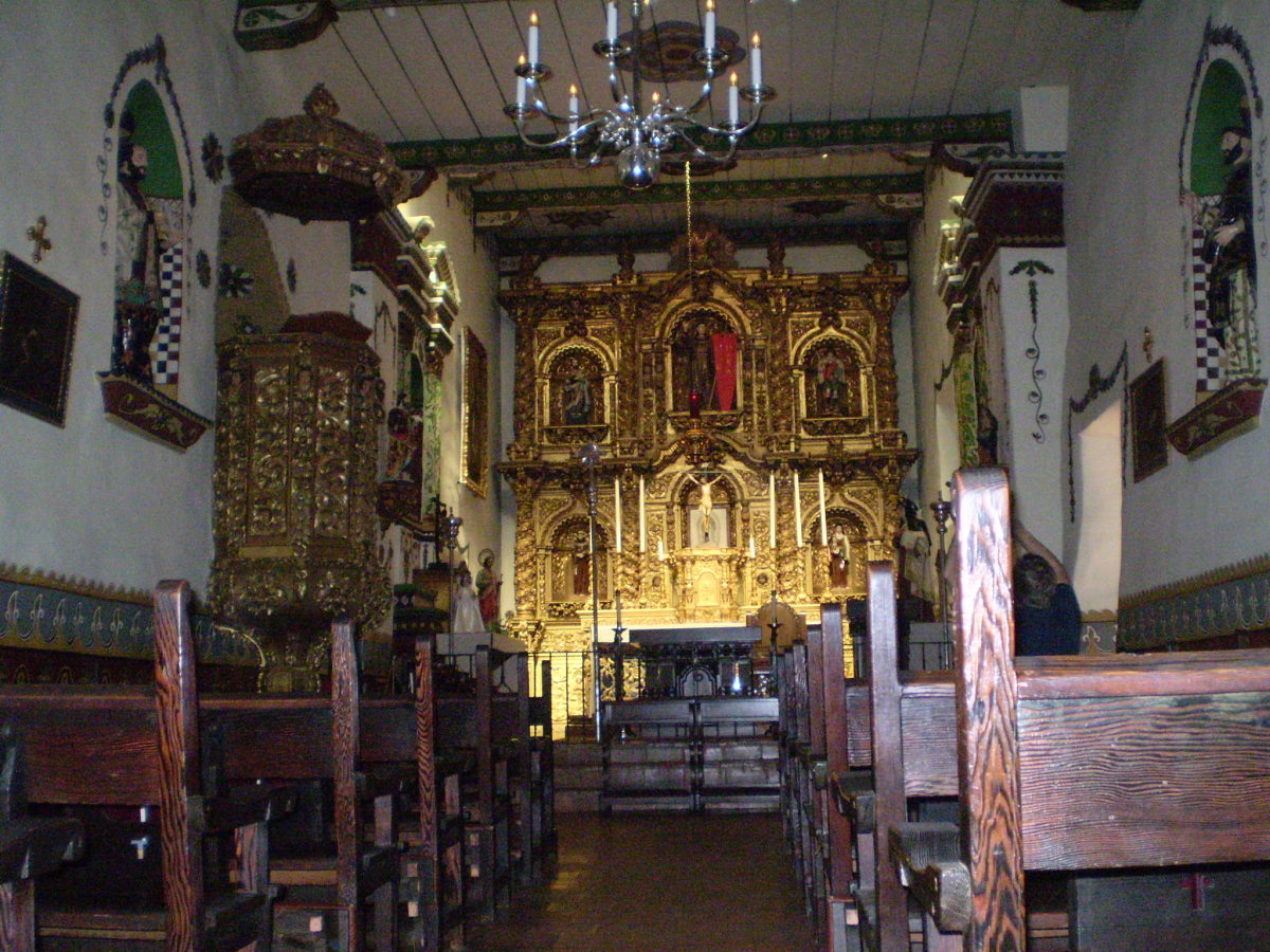 The Serra Chapel. Mission San Juan Capistrano.