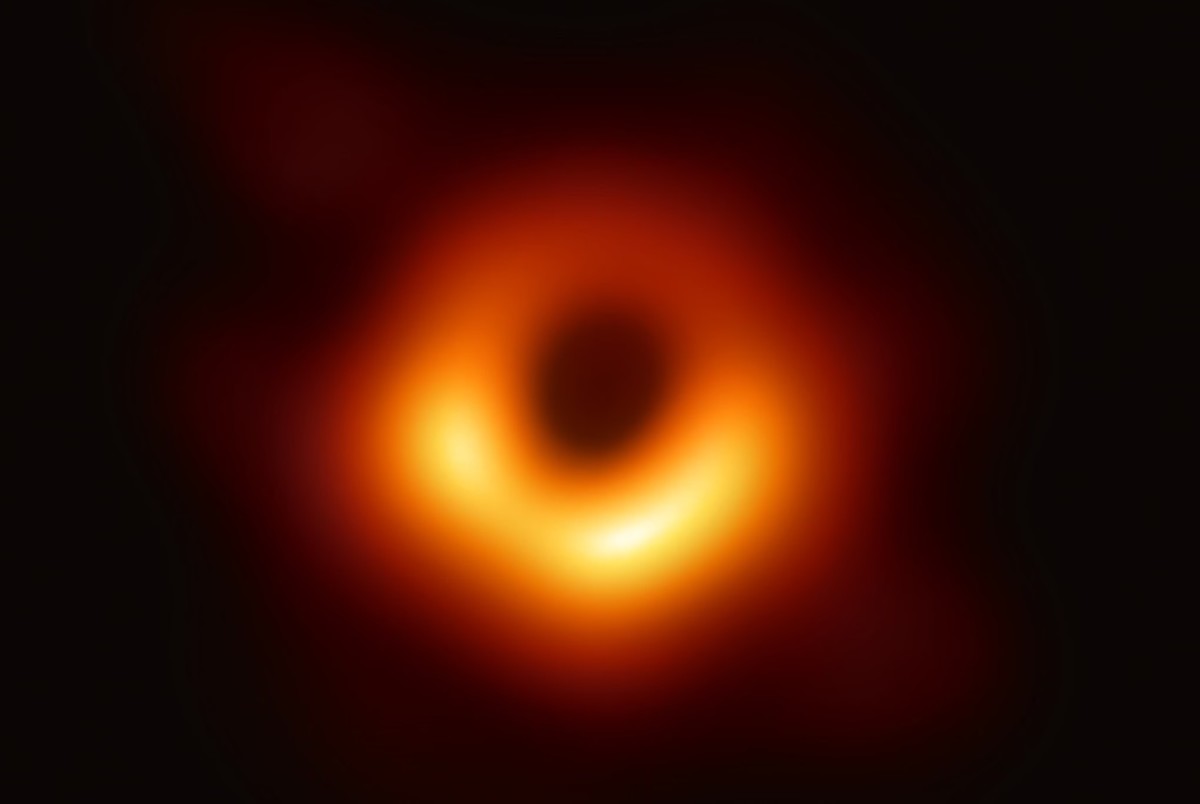 The supermassive black hole at the core of the Messier 87 galaxy.