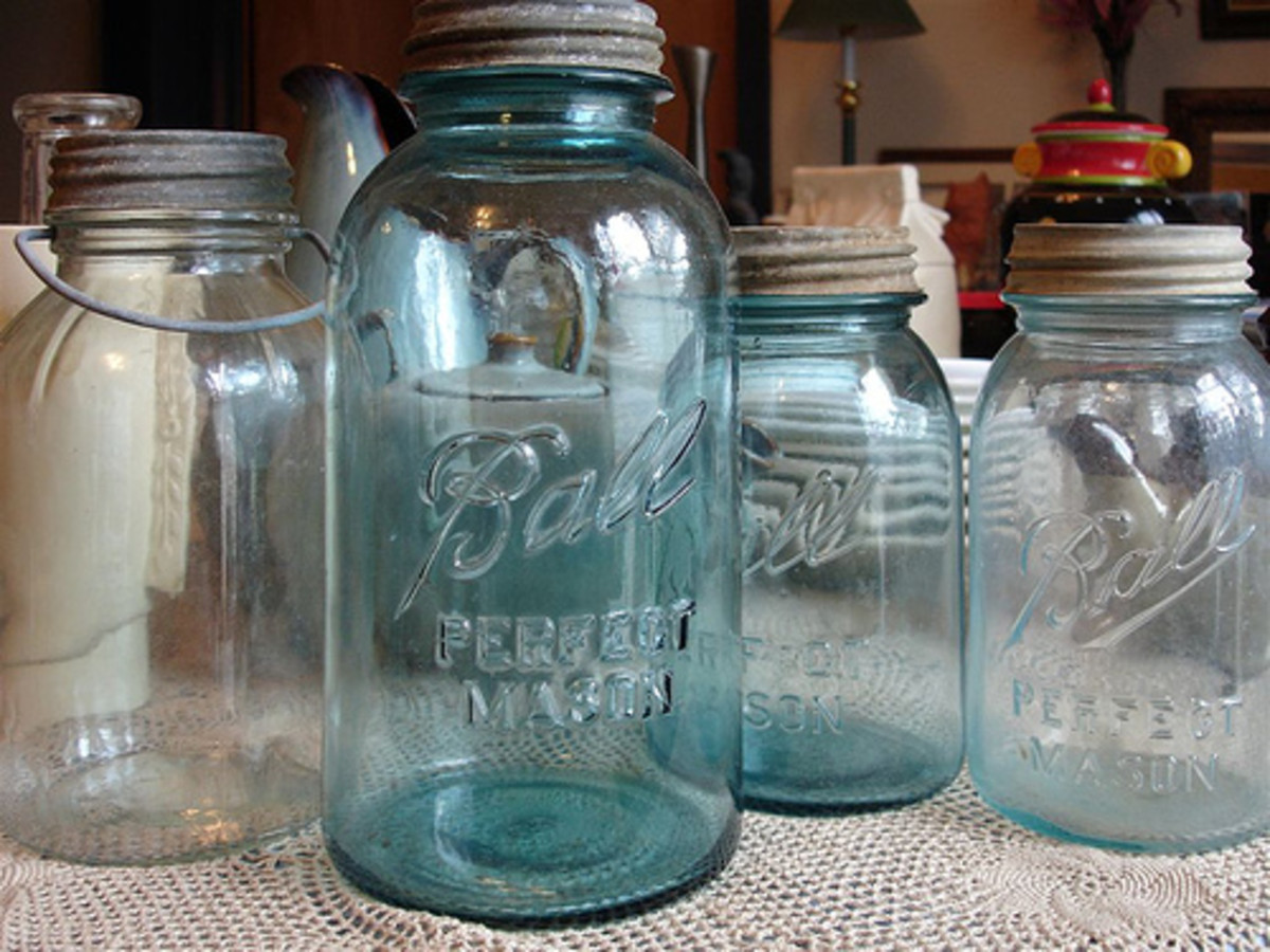 Mason jars.  Photo courtesy of Patrick Q (flickr).