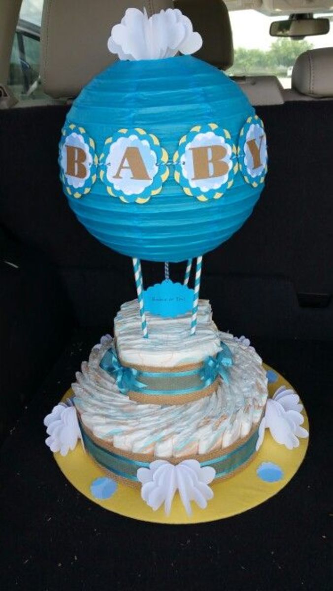 Cute Baby Barbell Diaper Cake Gift Idea - DIY & Crafts