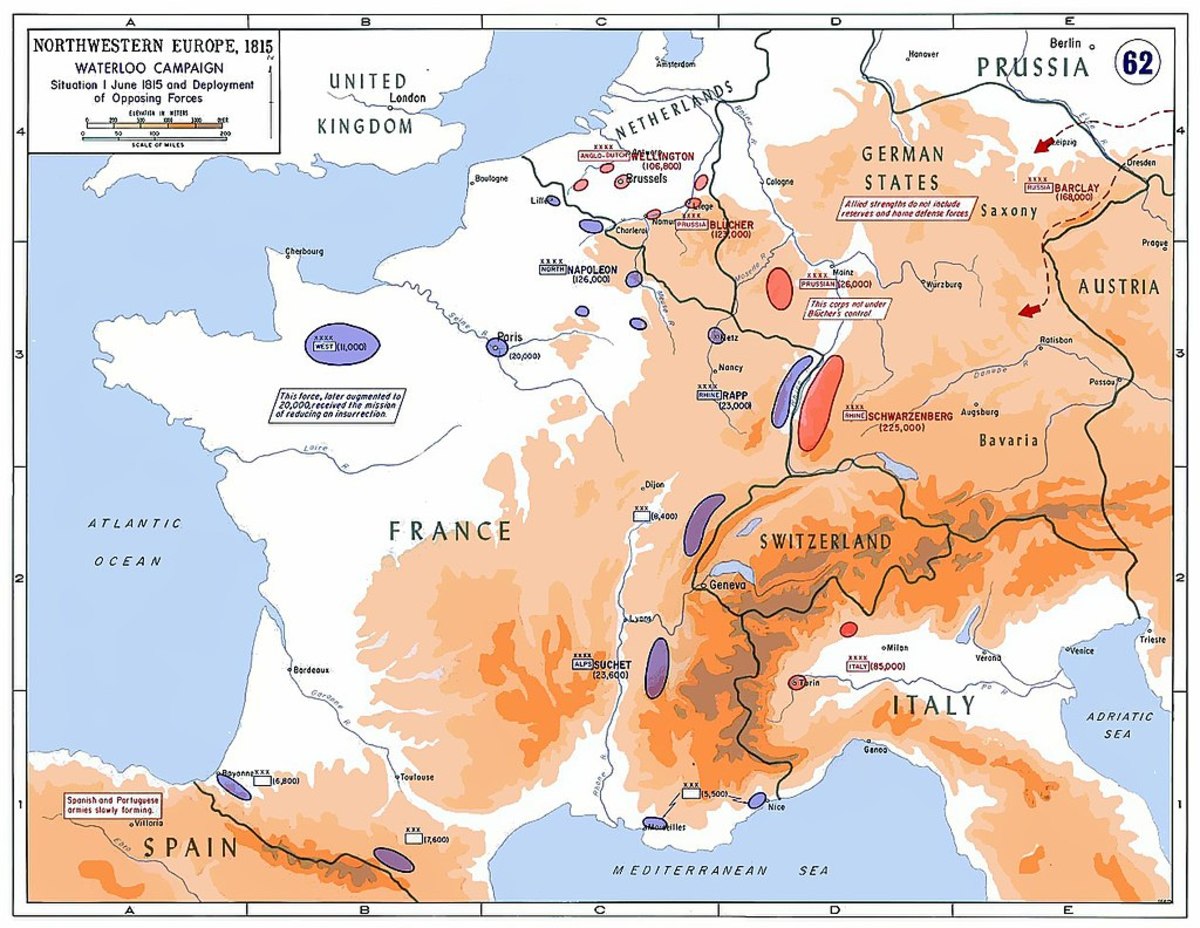 Strategic Situation of Western Europe 1815