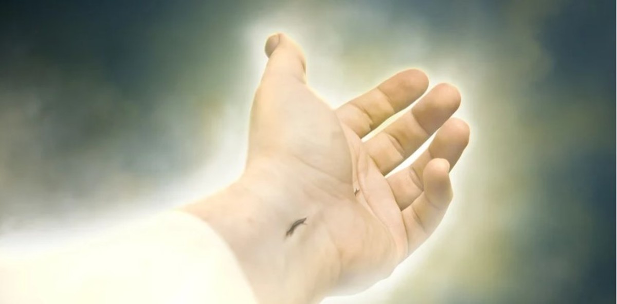 Nail Print in Jesus' Hand