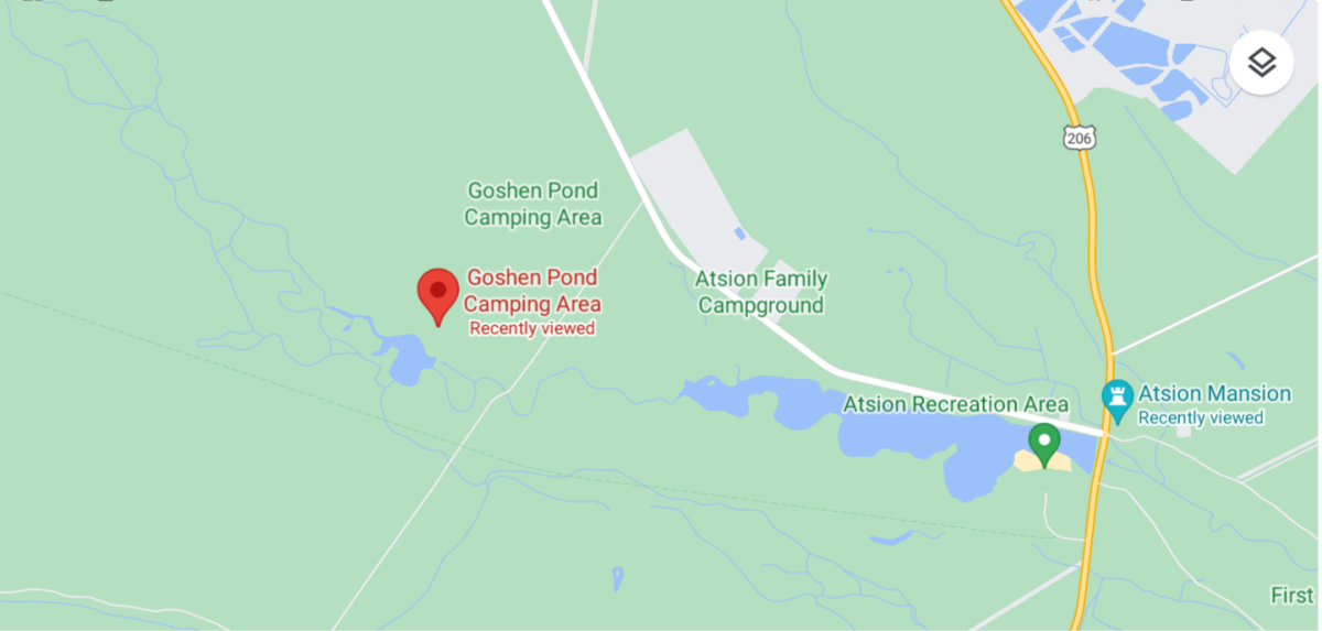 Goshen Pond Camping Area, Shamong, NJ