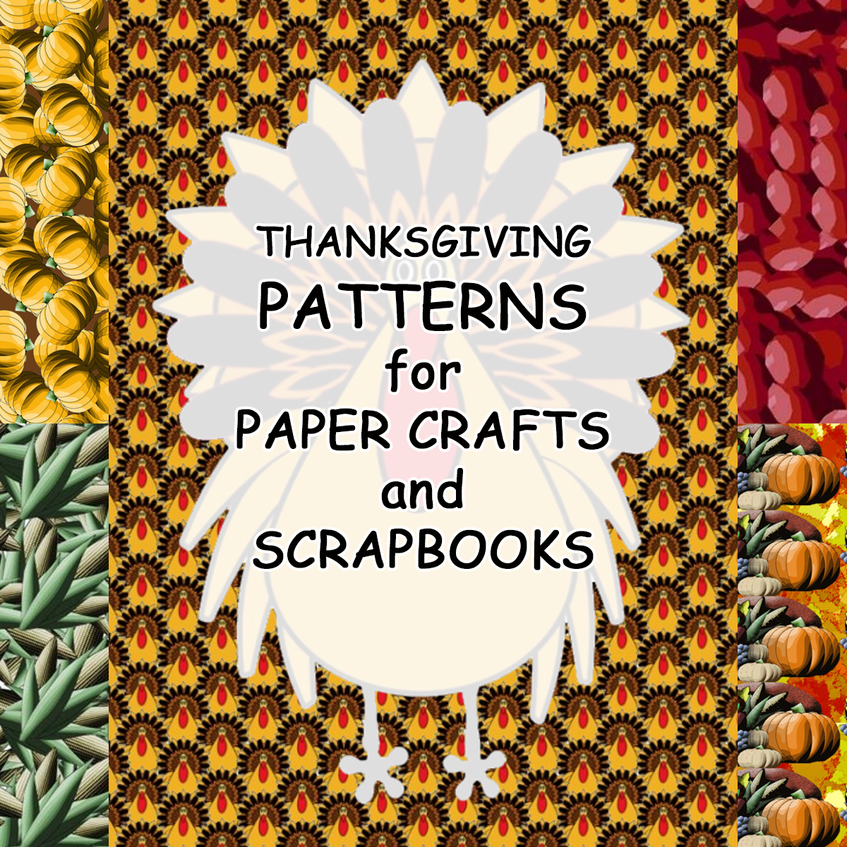 Free Thanksgiving Scrapbook Patterns & Frames