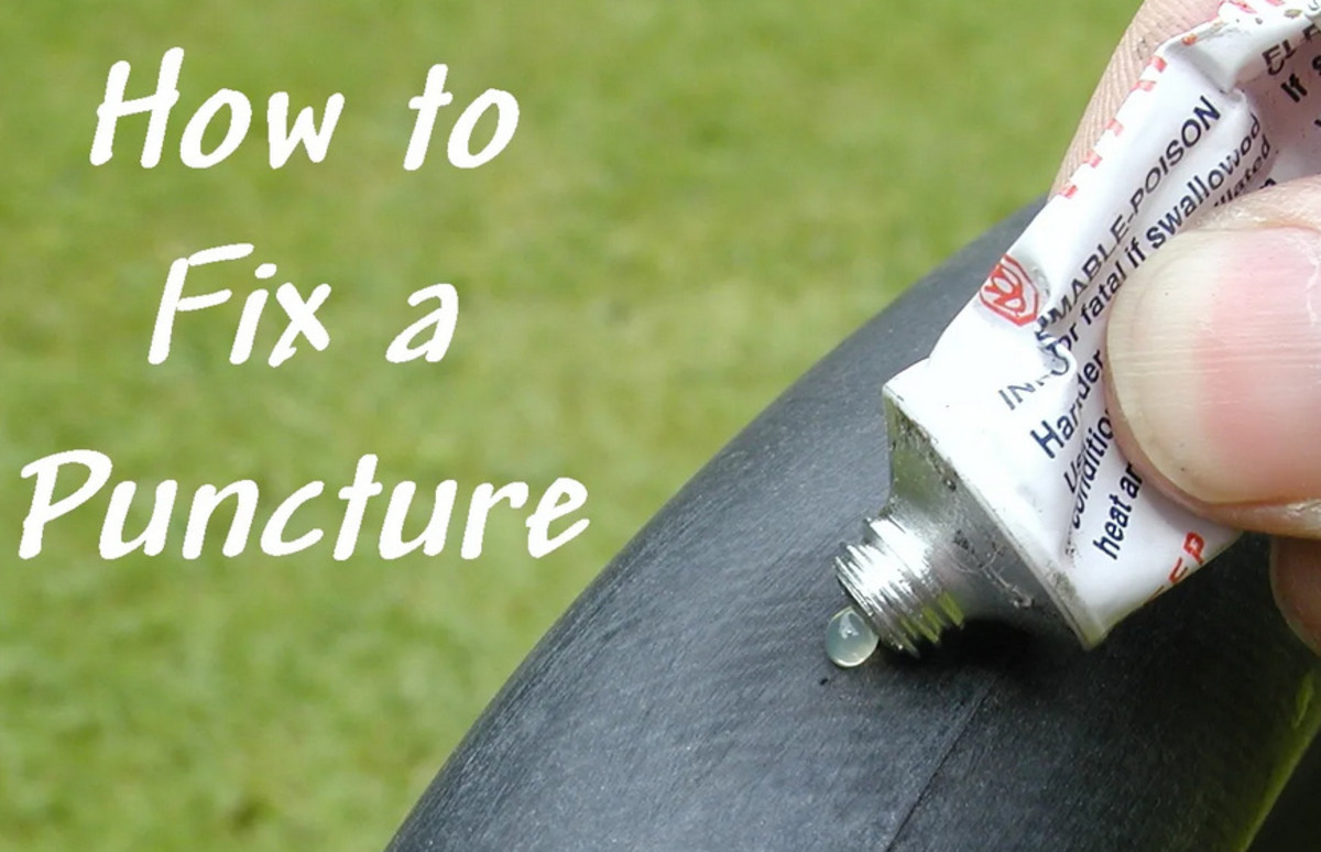 How to repair a flat bike tire. 