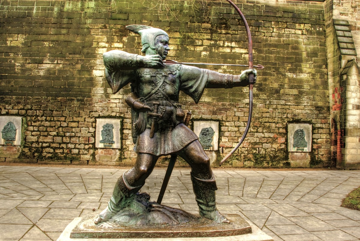The longbow was the weapon of choice for famous folk hero Robin Hood.