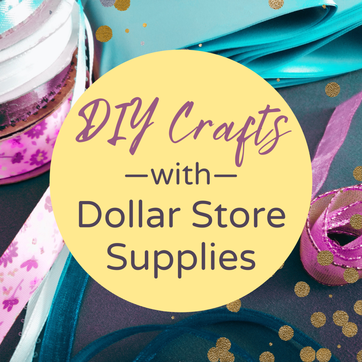 Save money on craft supplies by shopping at the dollar store. You won't believe what you can make!