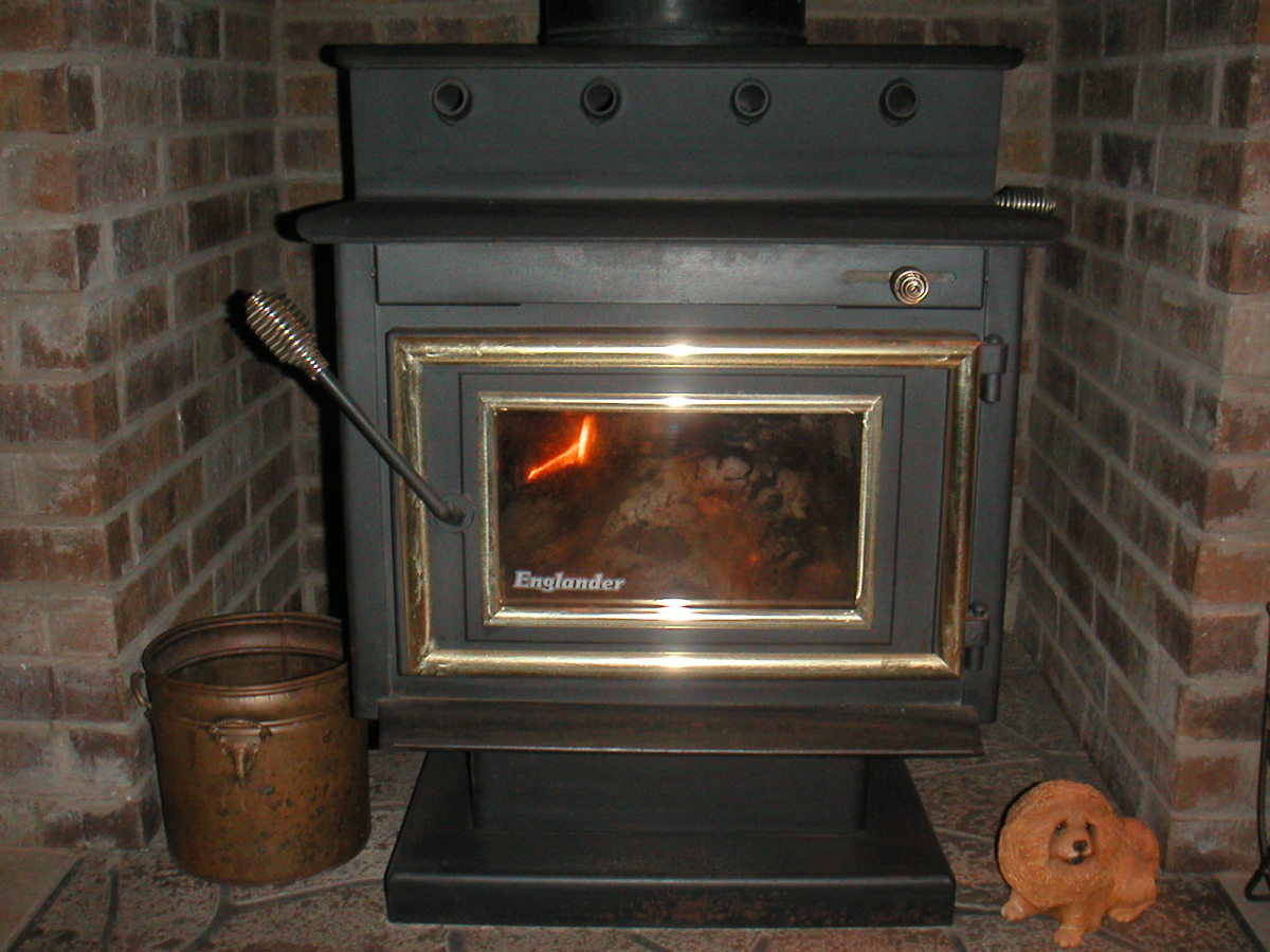 The wood burning stove came later as one more project with a fire proof platform and brick enclosure.