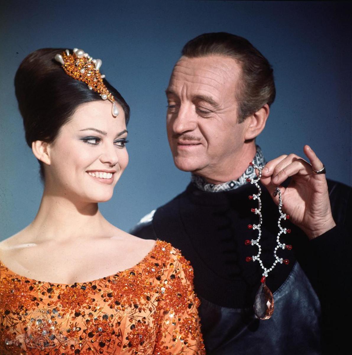 Niven (right) is perfectly cast as gentleman thief The Phantom in a role that only he could possibly play.
