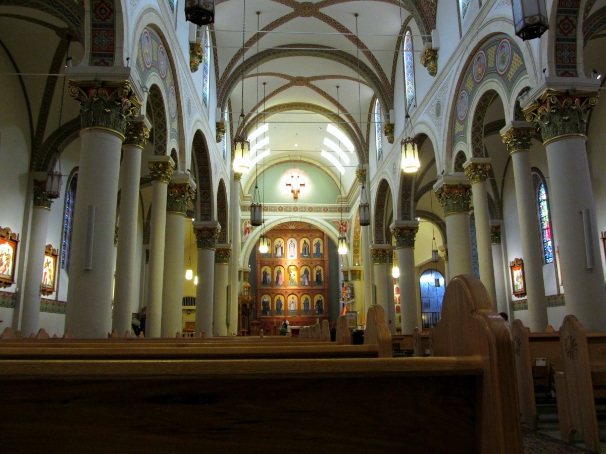 Inside the Cathedral Basilica of St. Francis of Assisi