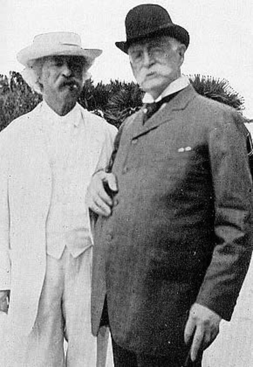 Mark Twain and Henry Hurrleston Rogers 1908