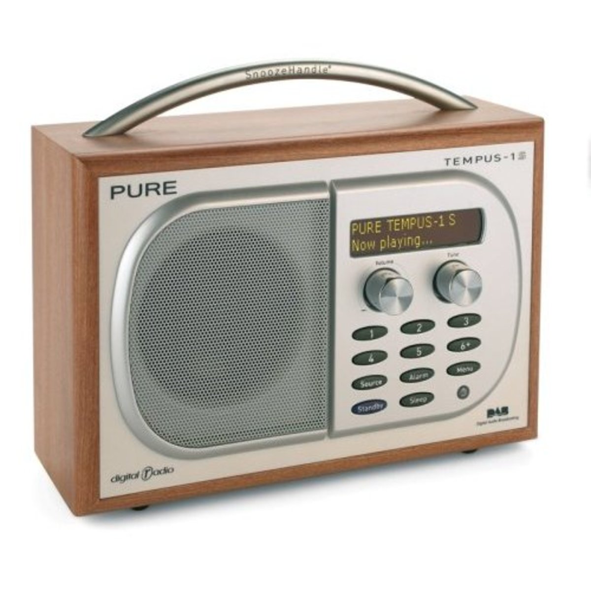 Portable DAB digiital and FM radio