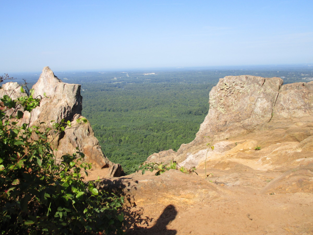 The view from King's Pinnacle at Crowders Mountain State Park in North Carolina. 