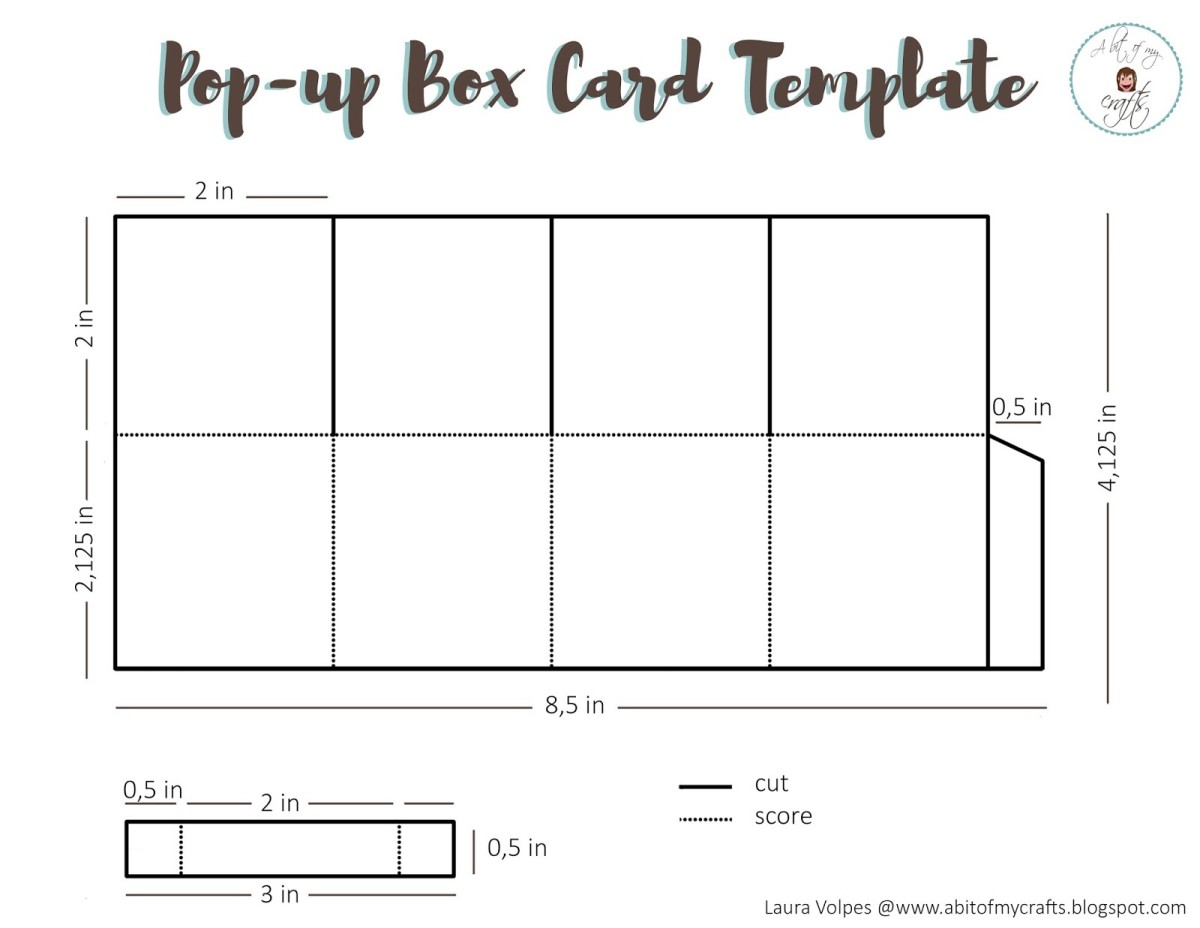 Free pop-up card templates can usually be found in a tutorial or on your favorite browser