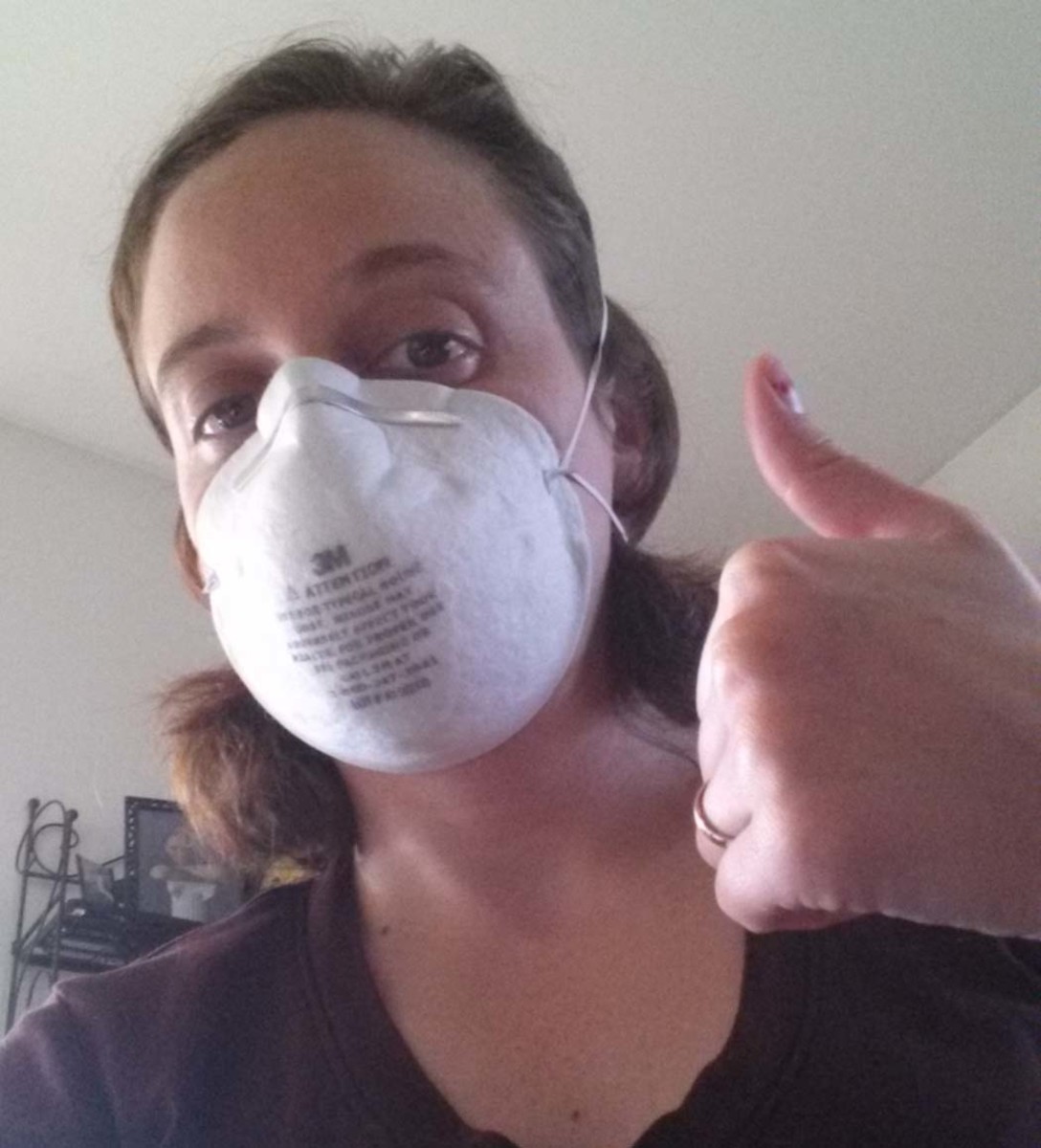 I rock this dust mask. Or something.