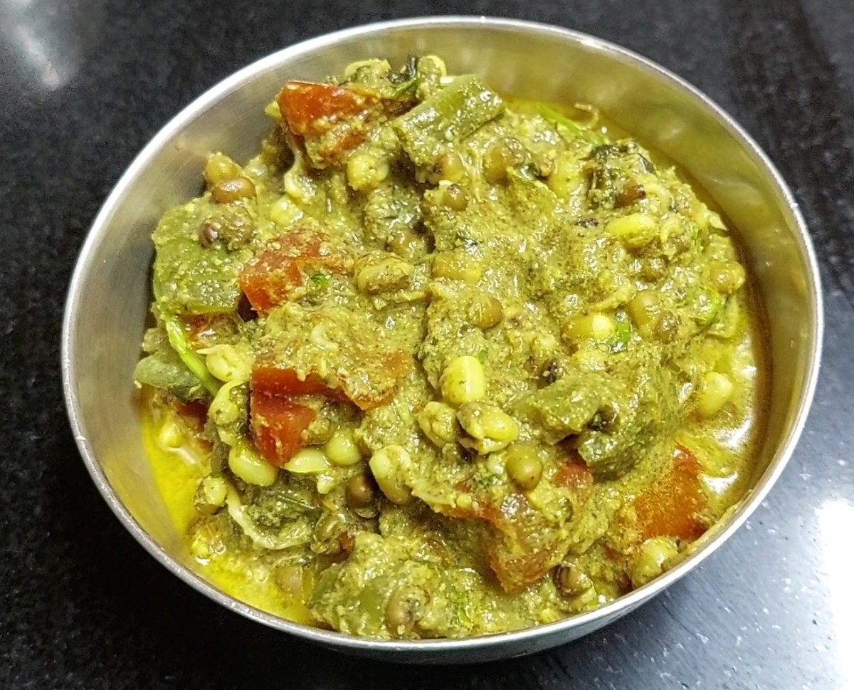 Ridge gourd and green gram curry is ready to serve. Serve hot with any Indian bread or rice and enjoy.