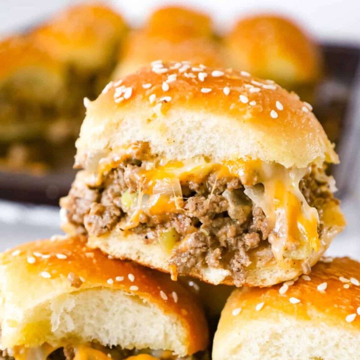 Ground Turkey and Cheddar Cheese Sliders
