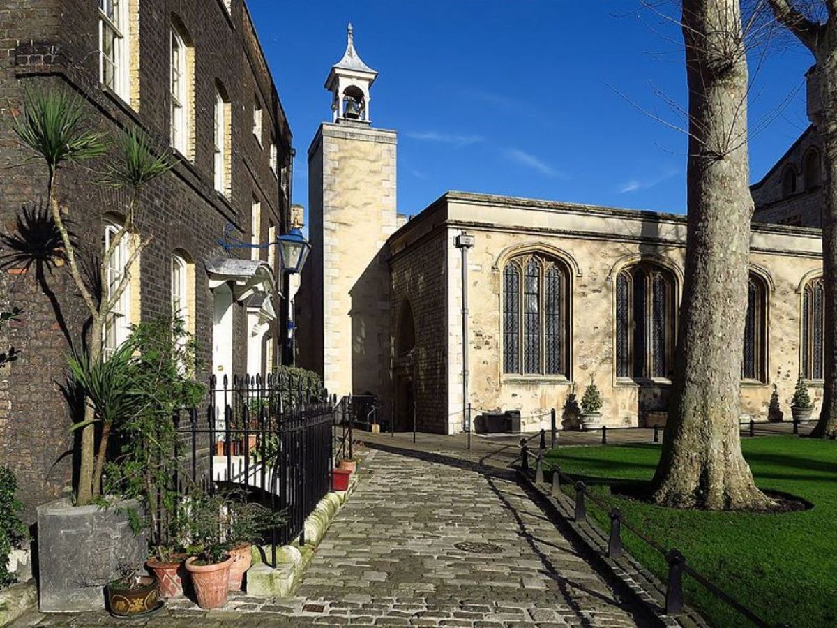 The Chapel of St. Peter ad Vincula at the Tower of London where Lady Jane Grey and Guildford Dudley were laid to rest. (Jane is said to haunt the location).