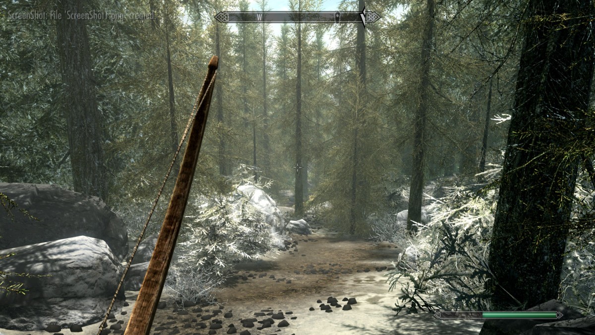 The path at exit of the cave you had to go through to escape Helgen