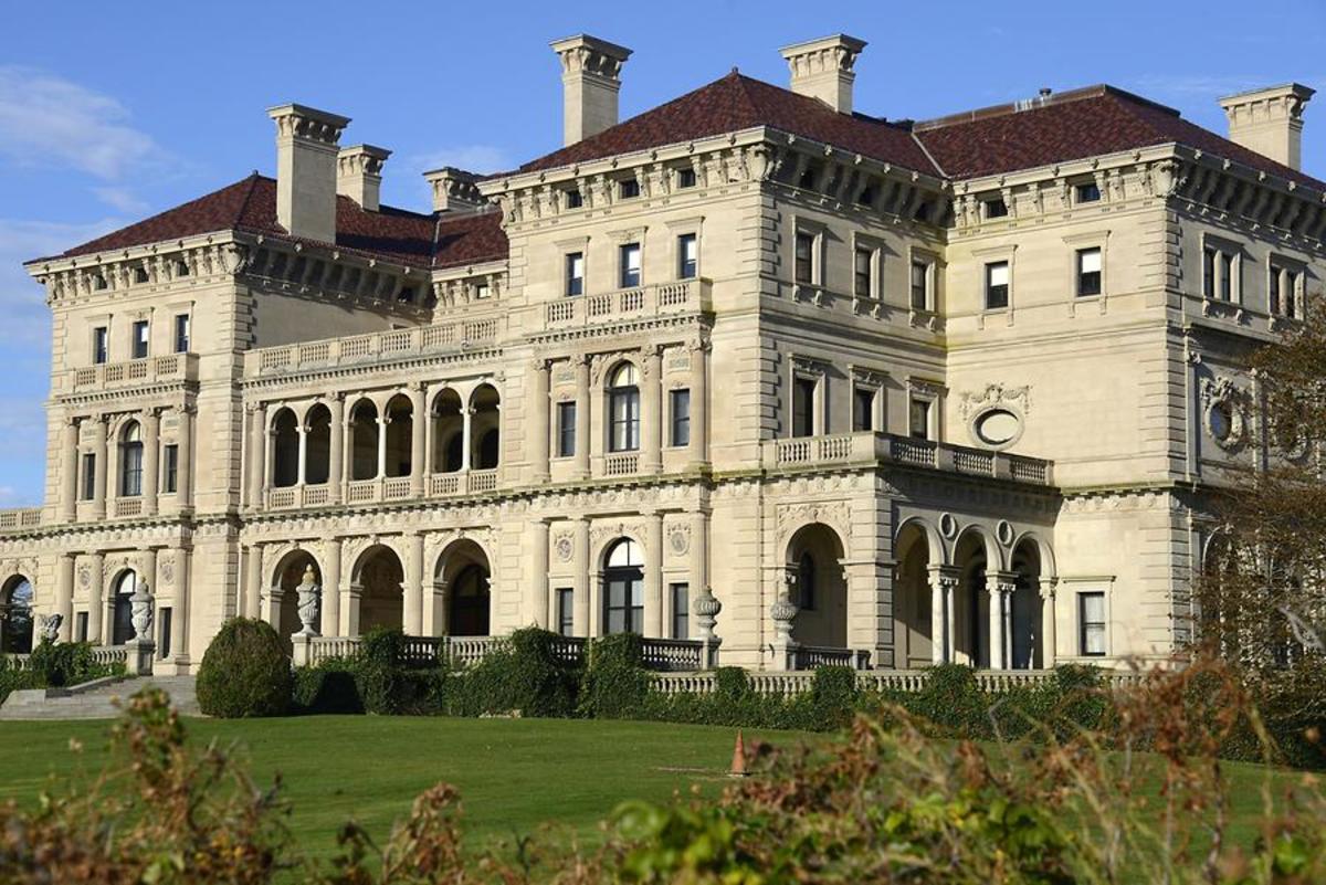 The Breakers at Newport Rhode Island was built as a summer home by Cornelius Vanderbilt.