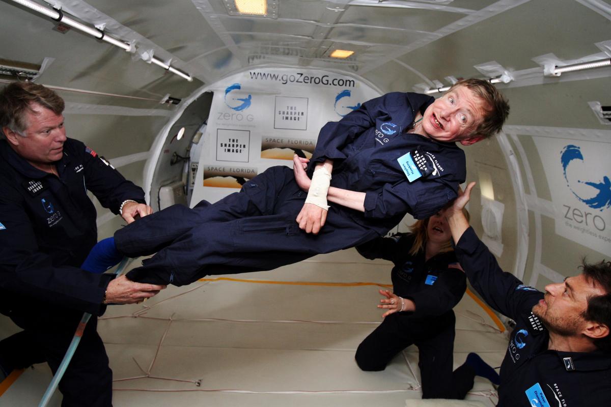 Stephen Hawking took the Zero Gravity Flight that let him float out of his wheelchair for the first time in four decades