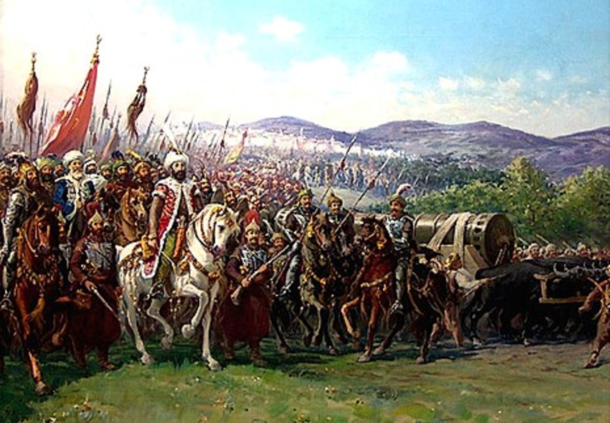 Fausto Zonaro: Mehmed II conquering Constantinople