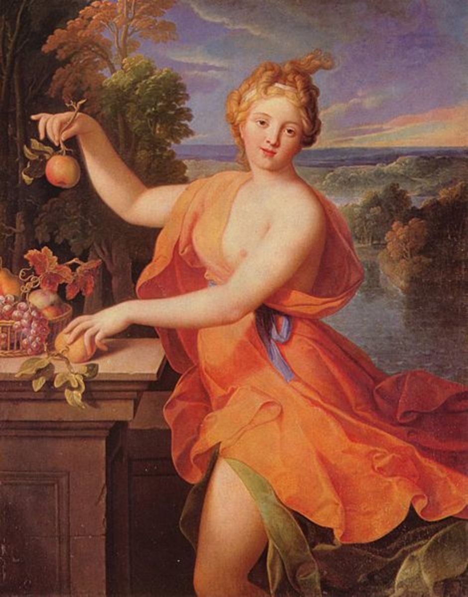   Pamona Roman Goddess of Orchards   
